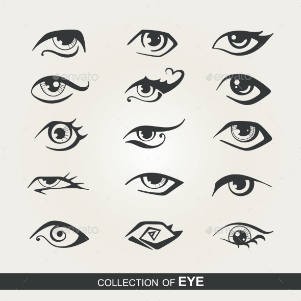 GraphicRiver Set of Eyes 9484404 GraphicRiver Set of Eyes 9484404