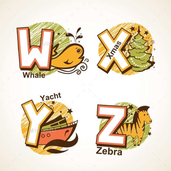 Alphabet Set from W to Z (Miscellaneous)