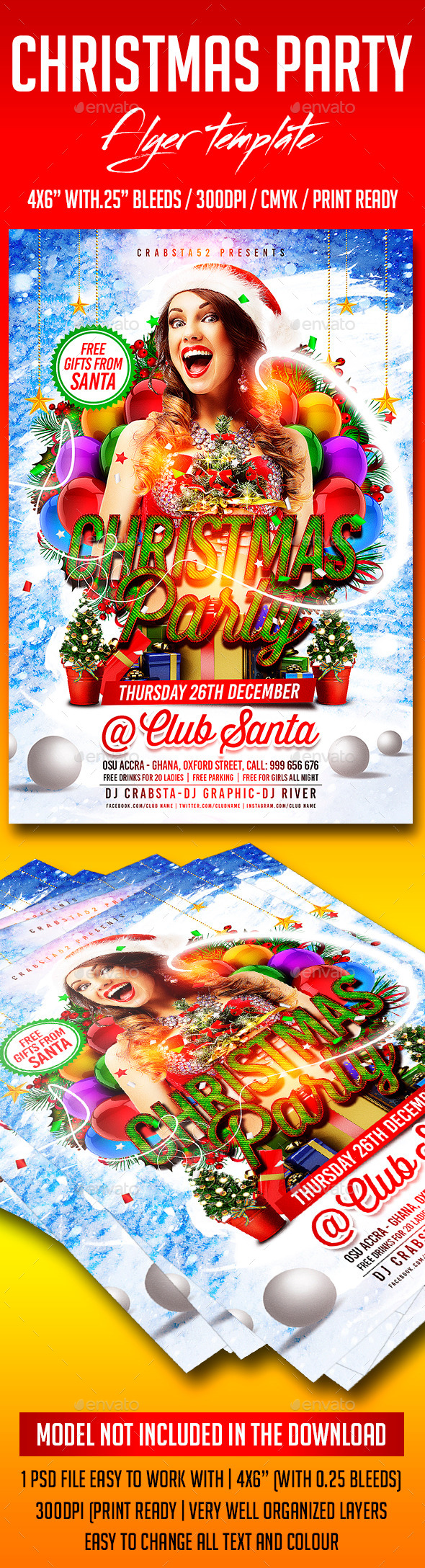 Christmas Party Flyer Template