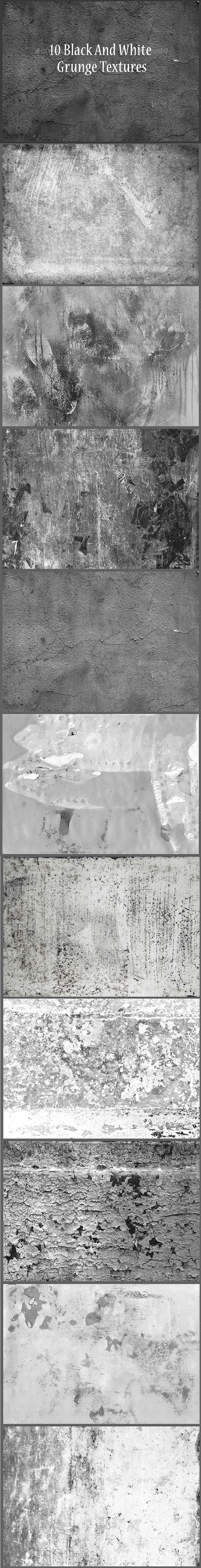 GraphicRiver 10 Black And White Grunge Textures 9484711 GraphicRiver 10 Black And White Grunge Textures 9484711
