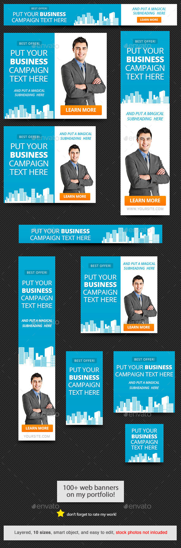 Corporate Web Banner Design Template 57 Corporate Web Banner Design Template 57