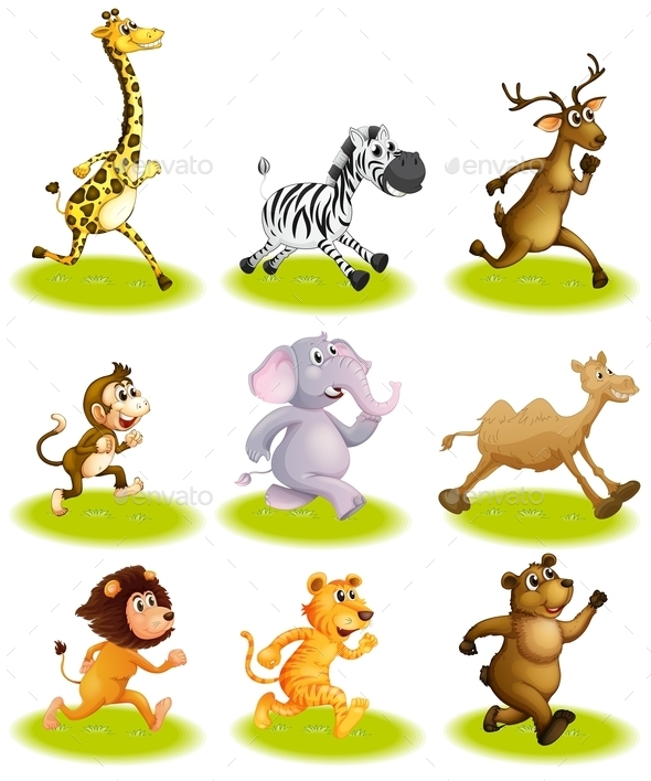 GraphicRiver Running Animals 9485897 GraphicRiver Running Animals 9485897