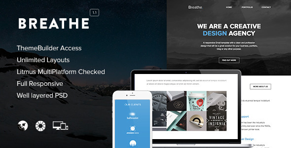 Breathe Responsive Email & Themebuilder Access Breathe Responsive Email & Themebuilder Access