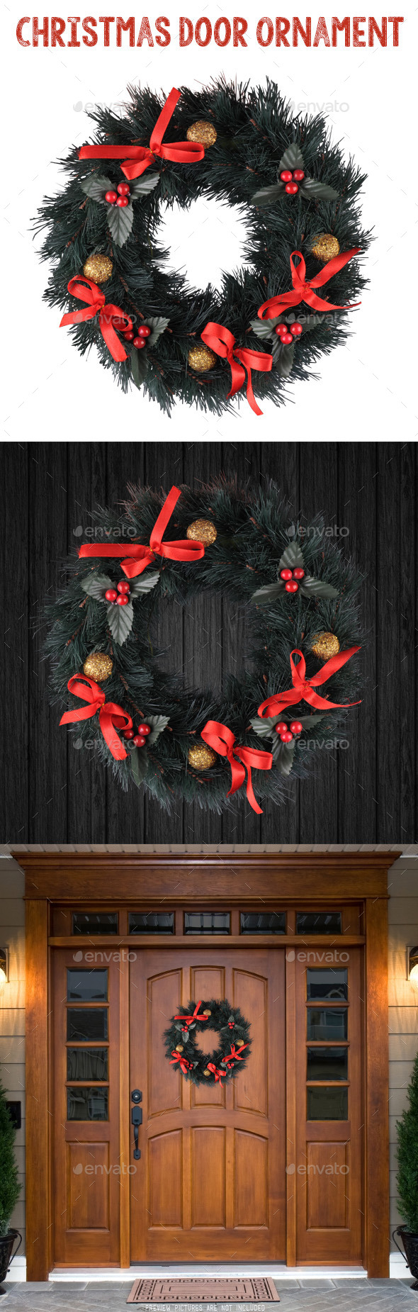 Christmas Door Ornament Christmas Door Ornament