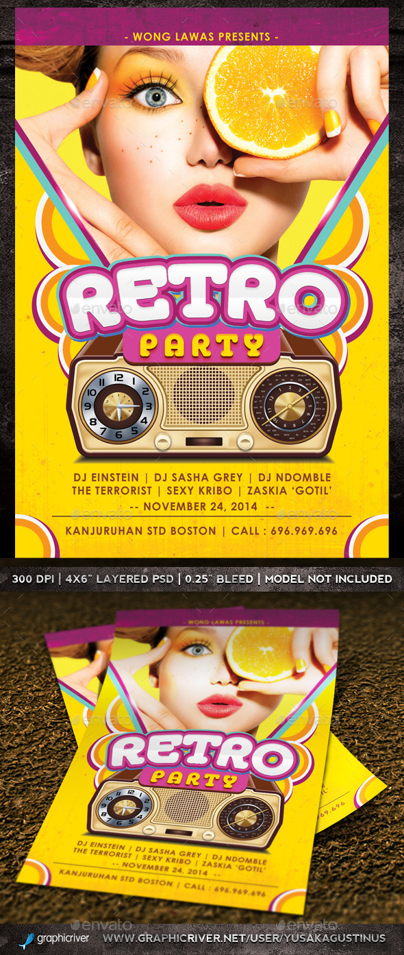 GraphicRiver Retro Party 9442812 GraphicRiver Retro Party 9442812