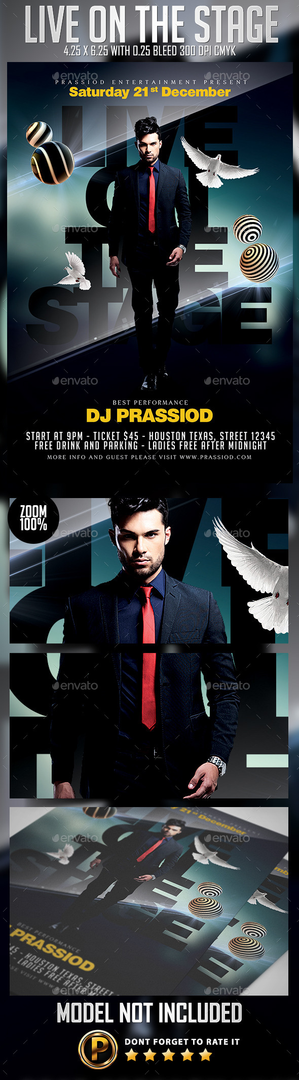 GraphicRiver Live On The Stage Flyer Template 9489639 GraphicRiver Live On The Stage Flyer Template 9489639