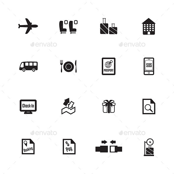 GraphicRiver Airport Icons 9489770 GraphicRiver Airport Icons 9489770