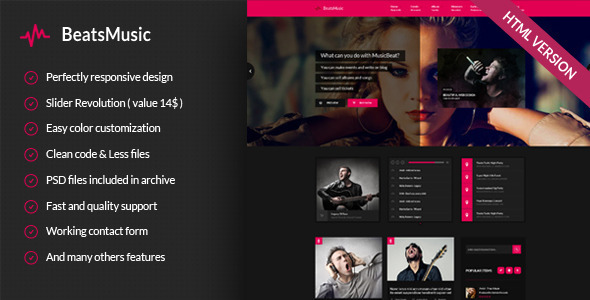 ThemeForest BeatsMusic Music Band Club Party Responsive Template 9358354 ThemeForest BeatsMusic Music Band Club Party Responsive Template 9358354