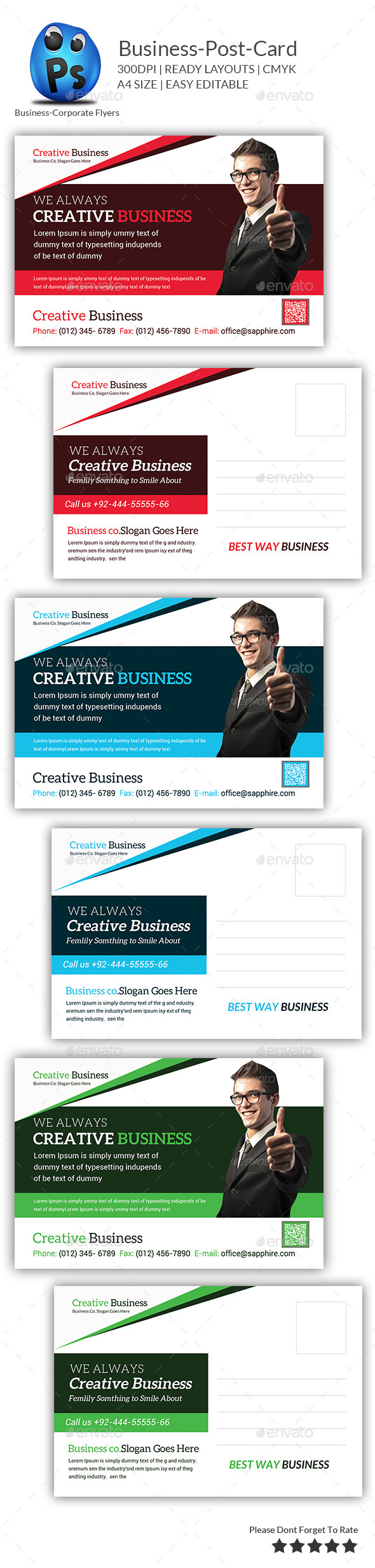 GraphicRiver Corporate Business Postcard 9491292 GraphicRiver Corporate Business Postcard 9491292