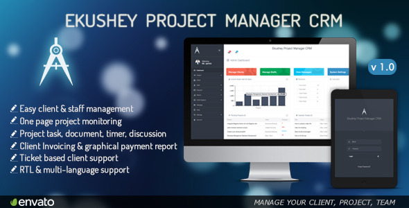 Ekushey Project Manager CRM - CodeCanyon Item for Sale