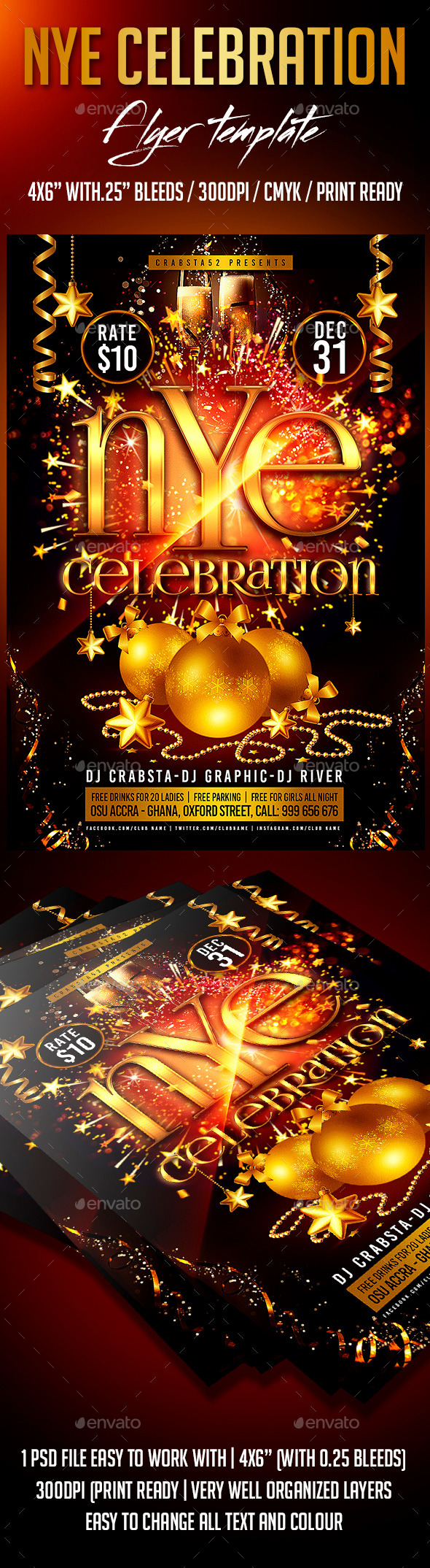 GraphicRiver New Years Eve Celebration Flyer Template 9492270 GraphicRiver New Years Eve Celebration Flyer Template 9492270
