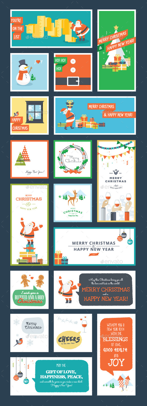 GraphicRiver Christmas and New Year Set 9492967 GraphicRiver Christmas and New Year Set 9492967