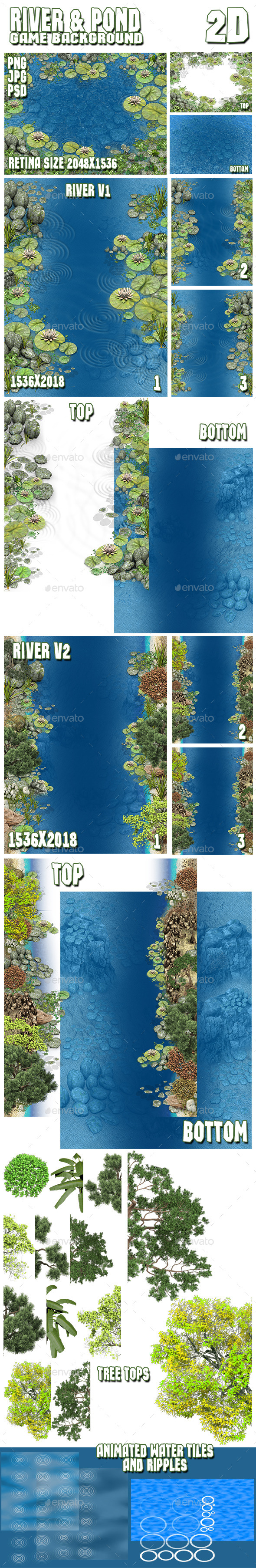 GraphicRiver 2D River & Pond Game Backgrounds Pack 9492982 GraphicRiver 2D River & Pond Game Backgrounds Pack 9492982