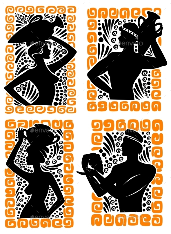 GraphicRiver Classical Greek or Roman figures 9493447 GraphicRiver Classical Greek or Roman figures 9493447