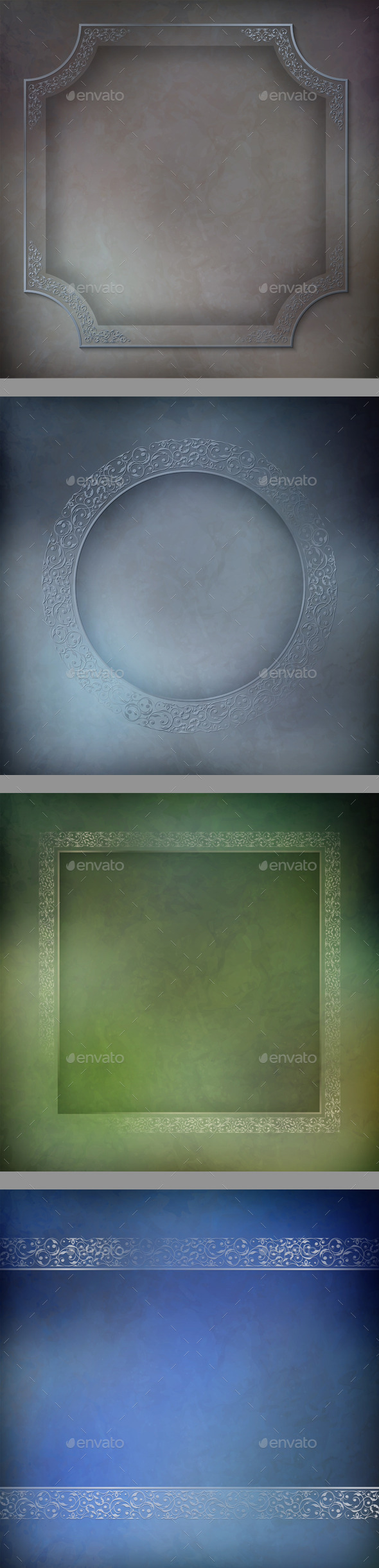 GraphicRiver Vintage Vector Frame Set 9493651 GraphicRiver Vintage Vector Frame Set 9493651