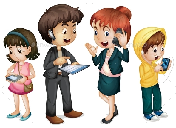 GraphicRiver Family using Technology 9493831 GraphicRiver Family using Technology 9493831