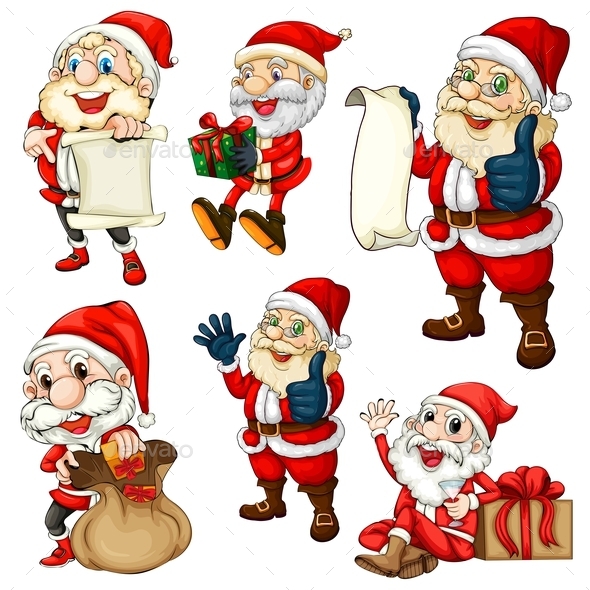 GraphicRiver Santa Set 9493845 GraphicRiver Santa Set 9493845