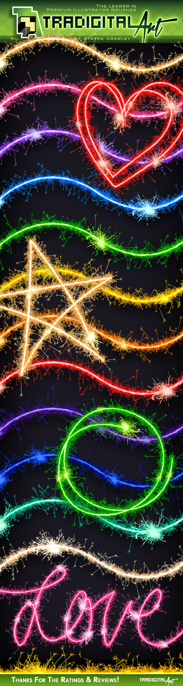 GraphicRiver Sparkler Brush Set & 9493848 GraphicRiver Sparkler Brush Set & 9493848