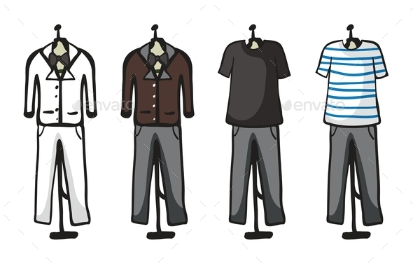 GraphicRiver Various Garments of Male 9494377 GraphicRiver Various Garments of Male 9494377
