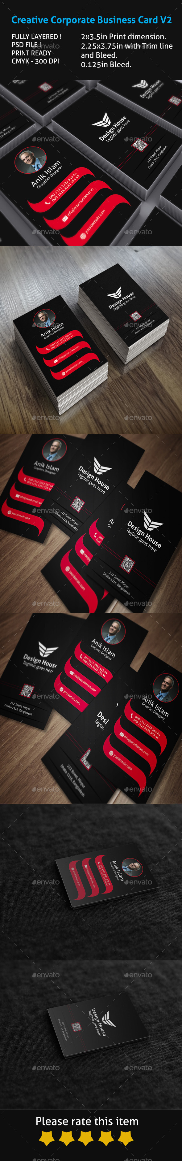 GraphicRiver Creative Corporate Business Card V2 9495467 GraphicRiver Creative Corporate Business Card V2 9495467