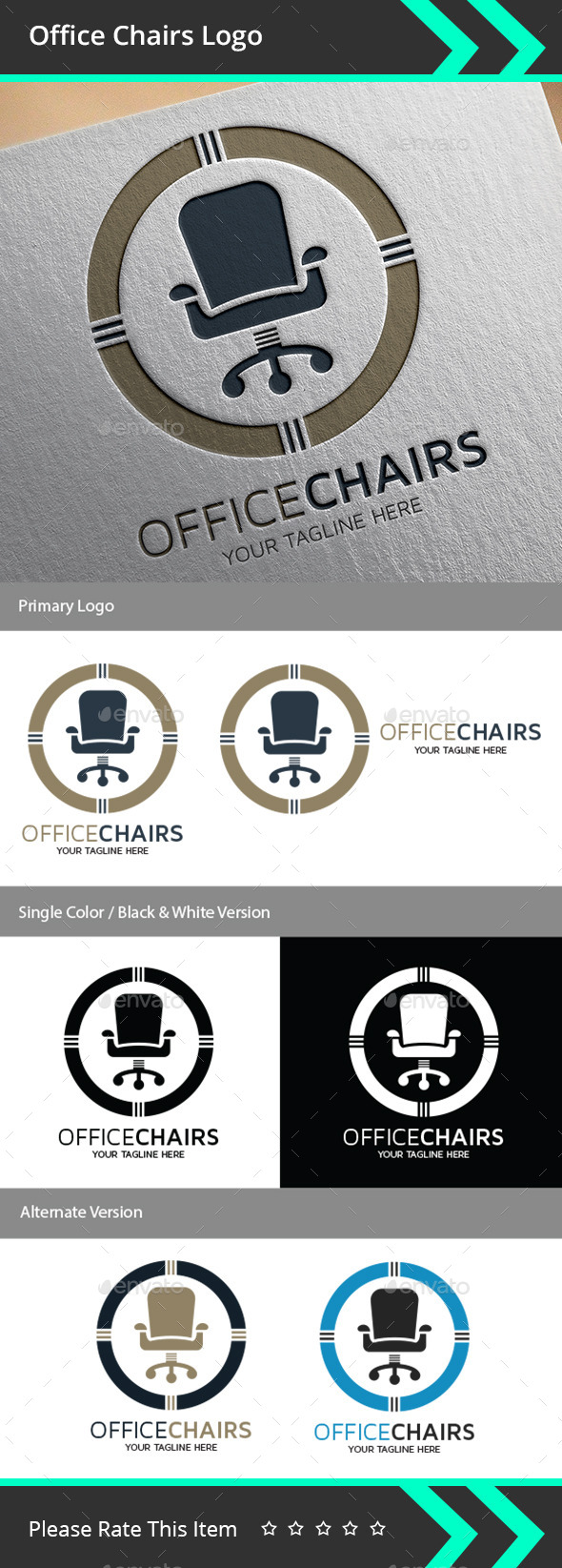 GraphicRiver Office Chairs Logo 9496632 GraphicRiver Office Chairs Logo 9496632