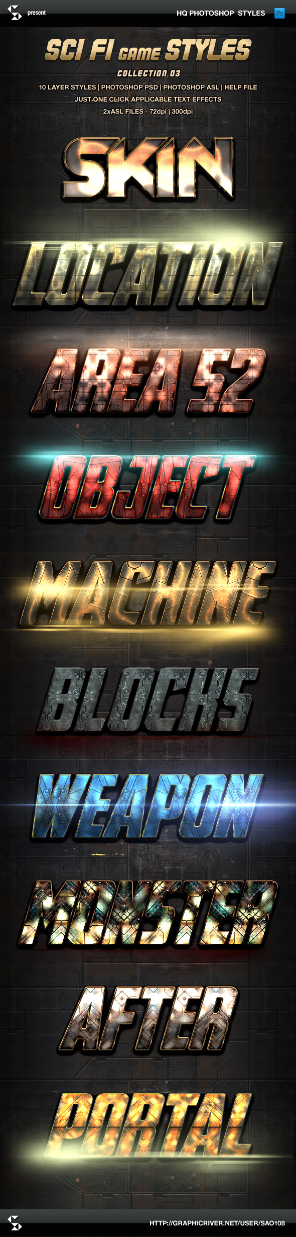 GraphicRiver Sci-fi Game Styles Collection 3 9497803 GraphicRiver Sci-fi Game Styles Collection 3 9497803