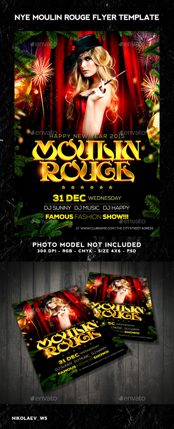 GraphicRiver NYE Moulin Rouge 2015 Flyer 9498613 GraphicRiver NYE Moulin Rouge 2015 Flyer 9498613