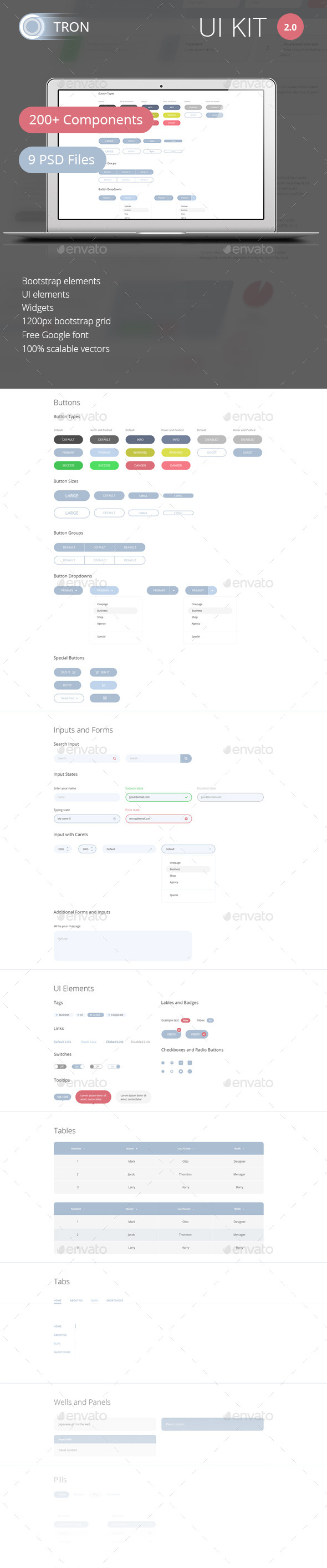 Tron Ultimate UI Kit Tron Ultimate UI Kit