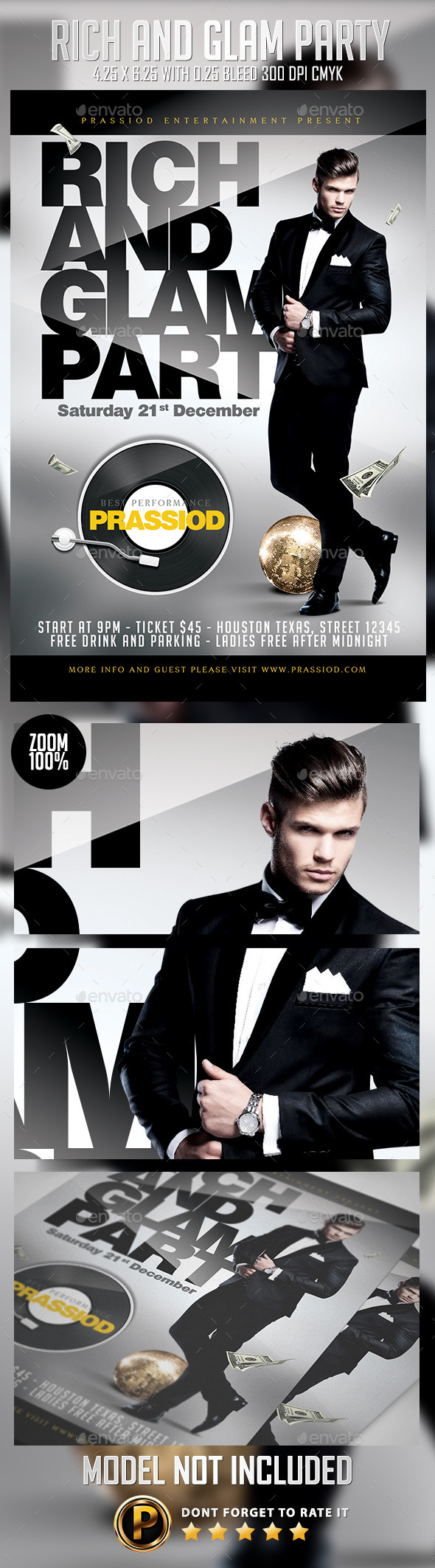 GraphicRiver Rich And Glam Party Flyer Template 9499563 GraphicRiver Rich And Glam Party Flyer Template 9499563