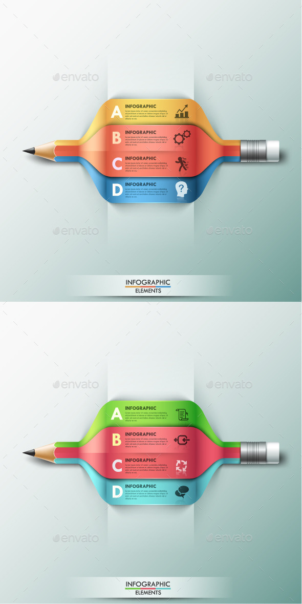 Modern Infographic Options Template 2 Colors Modern Infographic Options Template 2 Colors