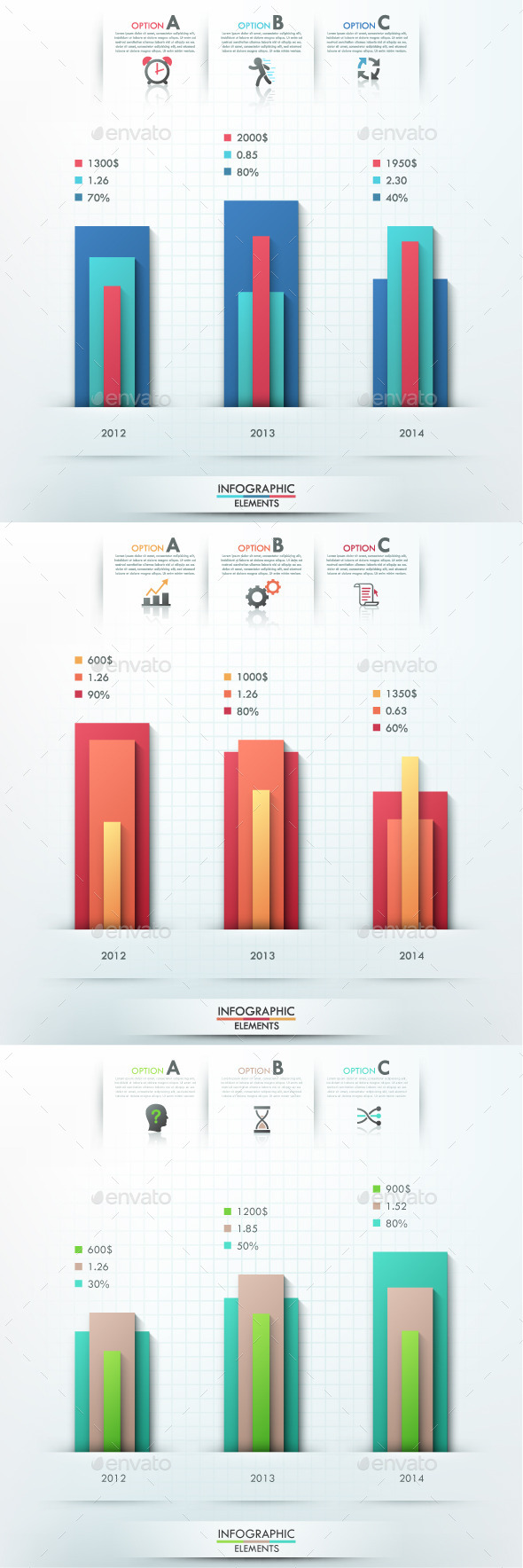Smart Infographic Options Template 3 Items Smart Infographic Options Template 3 Items