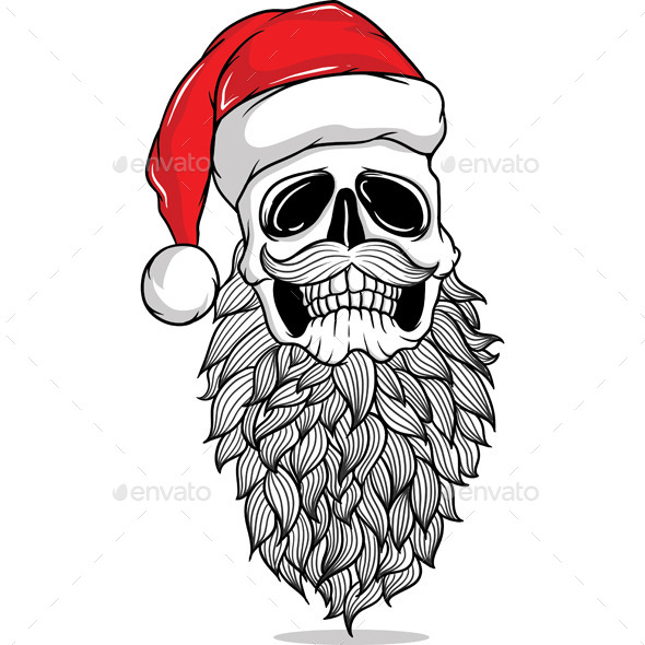 GraphicRiver Santa Skull 9502556 GraphicRiver Santa Skull 9502556