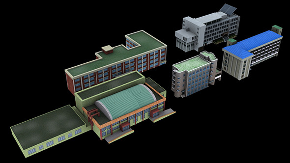 Building Package_A01 - 3DOcean Item for Sale