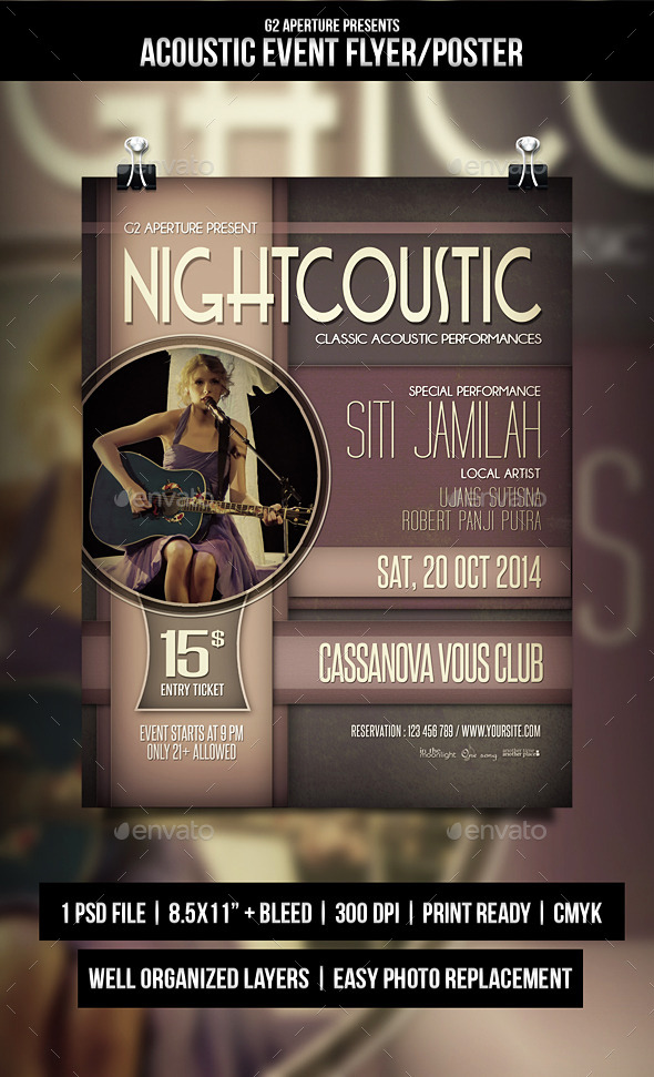 GraphicRiver Acoustic Event Flyer Poster 9278477 GraphicRiver Acoustic Event Flyer Poster 9278477