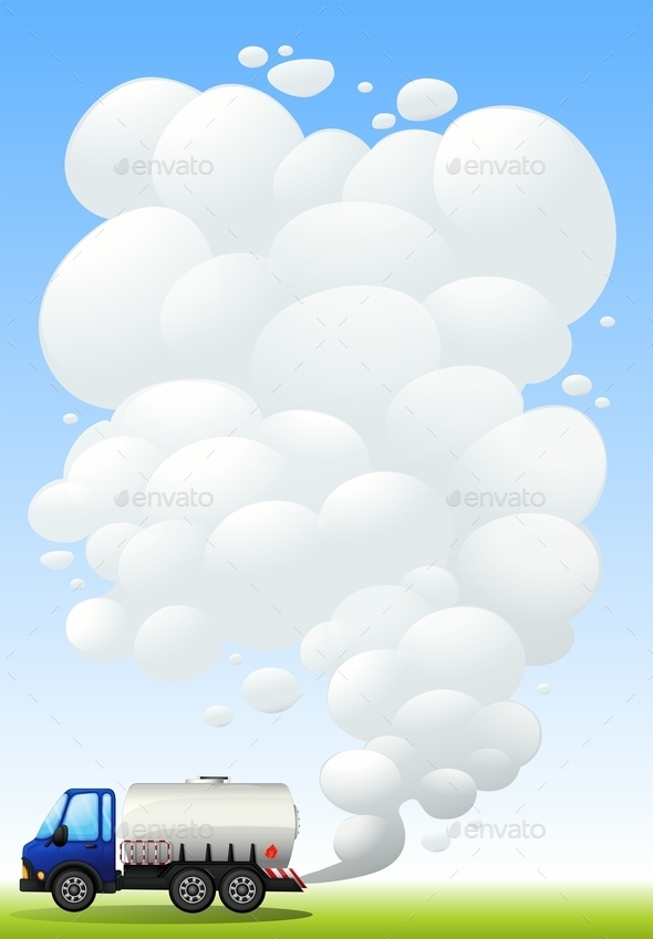 GraphicRiver A Gasoline Truck Emitting Smoke 9502962 GraphicRiver A Gasoline Truck Emitting Smoke 9502962