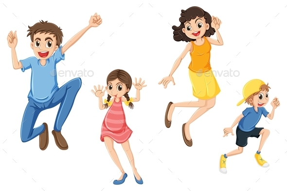 GraphicRiver Family Jumping 9503068 GraphicRiver Family Jumping 9503068