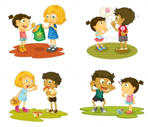 GraphicRiver Kids with Various Activities 9503074 GraphicRiver Kids with Various Activities 9503074
