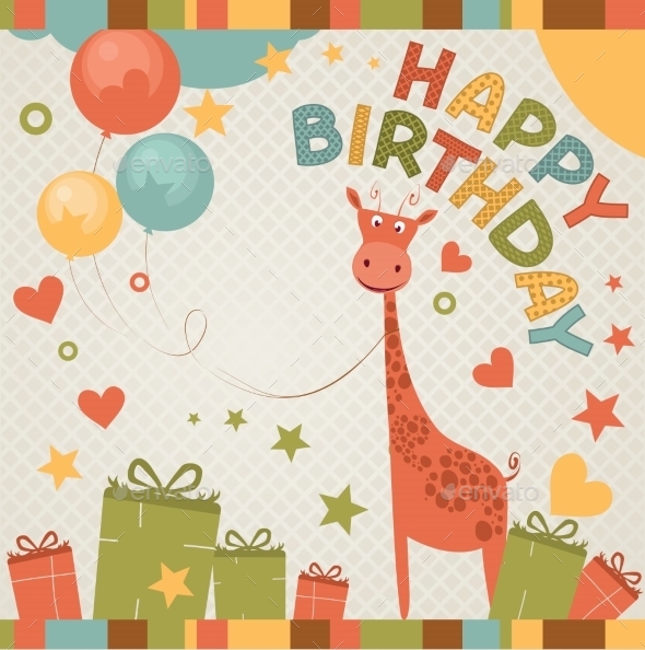 GraphicRiver Happy Birthday Card 9503399 GraphicRiver Happy Birthday Card 9503399