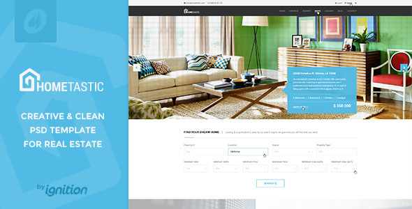 Hometastic - Real Estate PSD Template