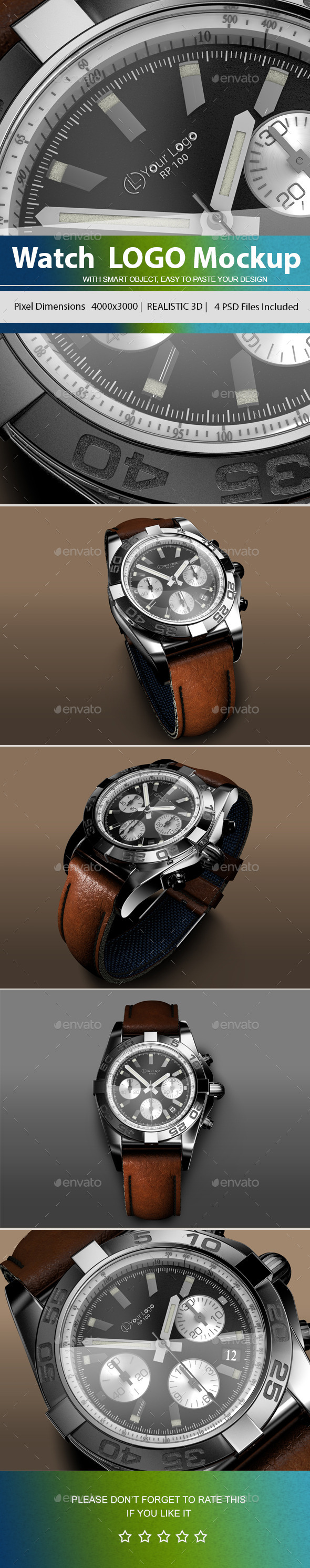 GraphicRiver Watch Logo Mockup 9503696 GraphicRiver Watch Logo Mockup 9503696