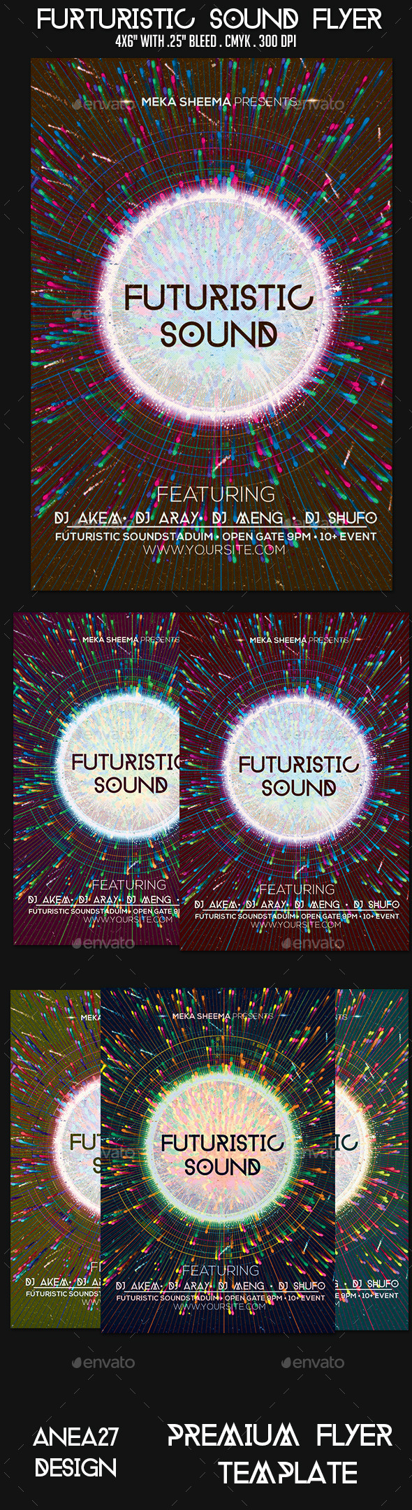 GraphicRiver Futuristic Sound Flyer 9503926 GraphicRiver Futuristic Sound Flyer 9503926