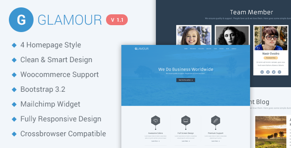 ThemeForest Glamour Responsive Parallax WP Business Template 9509787 ThemeForest Glamour Responsive Parallax WP Business Template 9509787