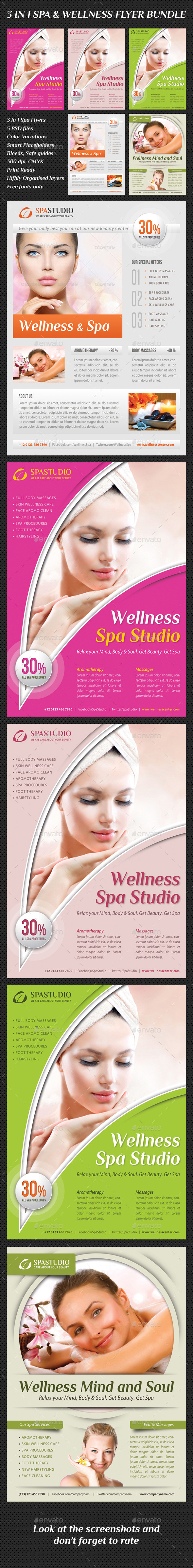 GraphicRiver 3 in 1 Spa Wellness Flyers Bundle 10 9510978 GraphicRiver 3 in 1 Spa Wellness Flyers Bundle 10 9510978