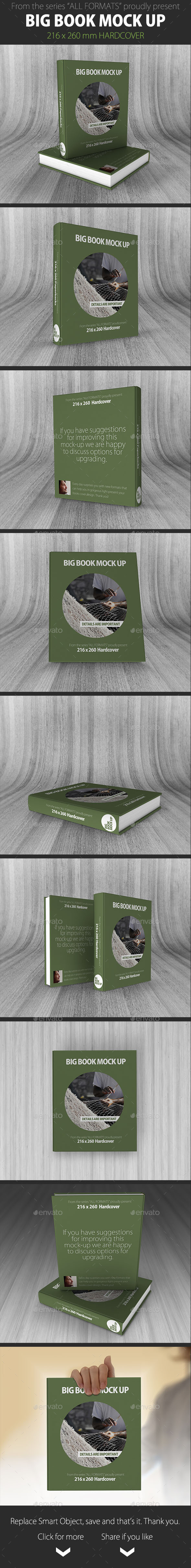 GraphicRiver Book Mockup 216 x 260 mm Hardcover 9466867 GraphicRiver Book Mockup 216 x 260 mm Hardcover 9466867