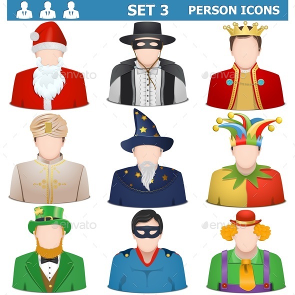 GraphicRiver Vector Person Icons Set 9513062 GraphicRiver Vector Person Icons Set 9513062