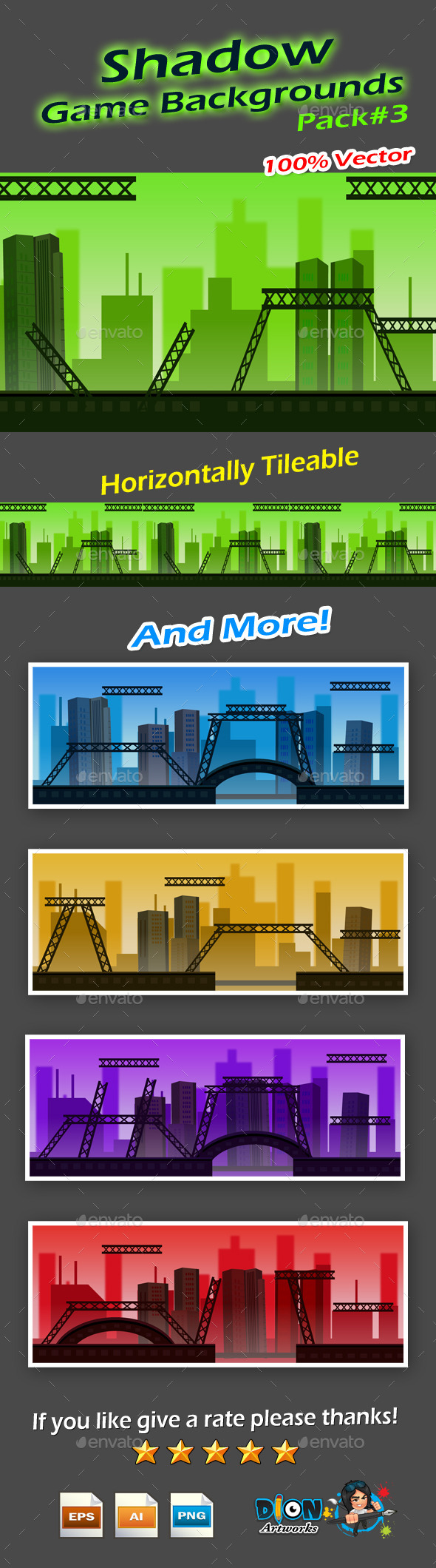GraphicRiver Shadow Game Backgrounds Pack-3 9514681 GraphicRiver Shadow Game Backgrounds Pack-3 9514681