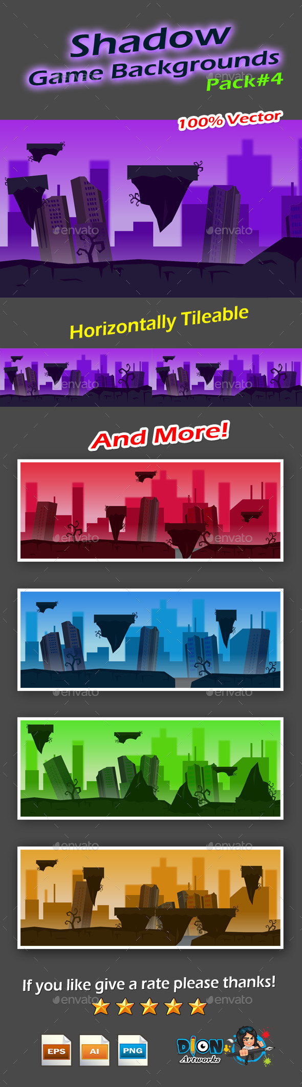 GraphicRiver Shadow Game Backgrounds Pack-4 9514735 GraphicRiver Shadow Game Backgrounds Pack-4 9514735