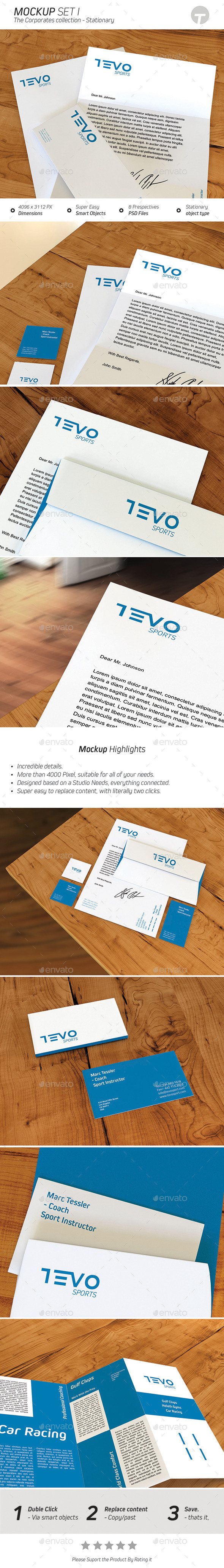 GraphicRiver Stationary Mockup Corporates Collection Set 1 9515174 GraphicRiver Stationary Mockup Corporates Collection Set 1 9515174