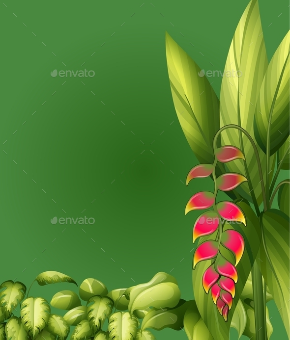 GraphicRiver Plants with Elliptic Leaves 9515762 GraphicRiver Plants with Elliptic Leaves 9515762