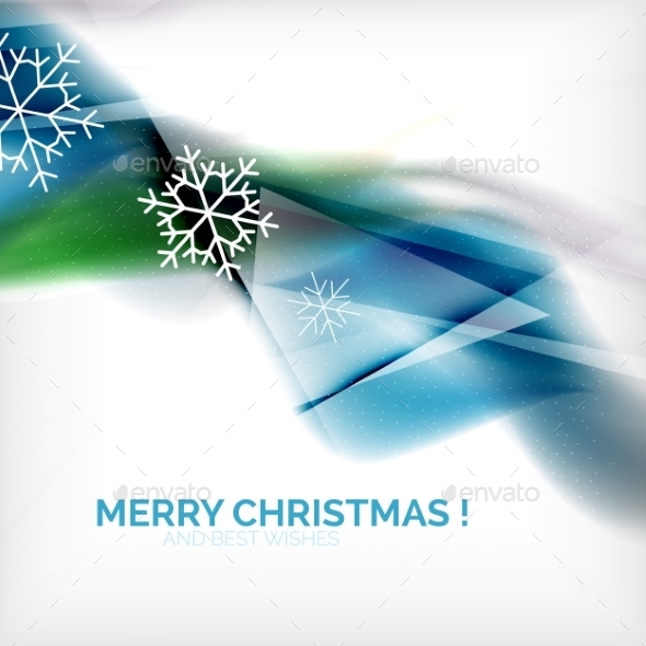 GraphicRiver Blue Christmas Blurred Waves and Snowflakes 9516216 GraphicRiver Blue Christmas Blurred Waves and Snowflakes 9516216